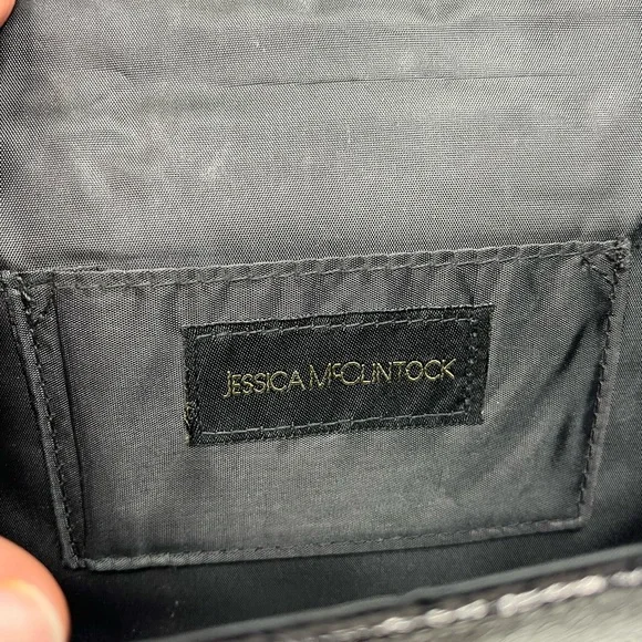 Jessica McClintock Black Evening Clutch - Picture 9 of 11